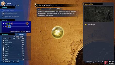 Final Fantasy VII Morph Guide BEST ITEMS .